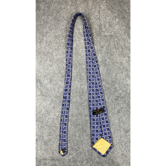 Robert Talbott Tie Mens Blue Geometric Best Of Class Nordstroms Workwear USA - Picture 3 of 11